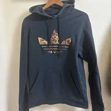 adidas originals 레오파드 무늬 로고 후드티 size:m