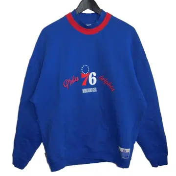 윈드앤씨 24ss NBA 76ERS 더블 넥 맨투맨 L