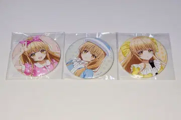 쿠지비키도 시이나 마히루 캔뱃지 3종 레트로 아이돌