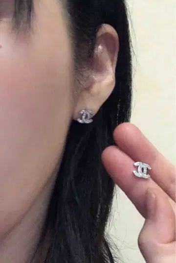 실버 귀걸이 빈티지