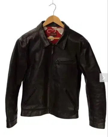 플랫 헤드 가죽 자켓