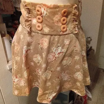 리즈리사 LIZLISA 장미 무늬 미니 스커트