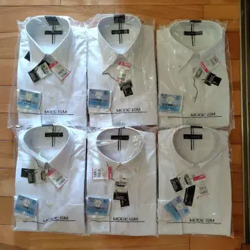 남성용 긴팔 Y셔츠 39-82 6점 세트