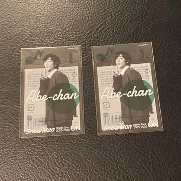 SnowMan ON 라이브 굿즈 아베 료헤이 클리어 스티커 2장