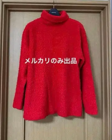 hide 착용 XJAPAN 빨간색 터틀넥