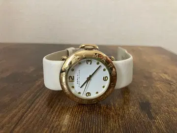 MARC BY MARC JACOBS 여성용 시계 화이트 가죽