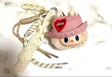 백참 키링 화이트 리본