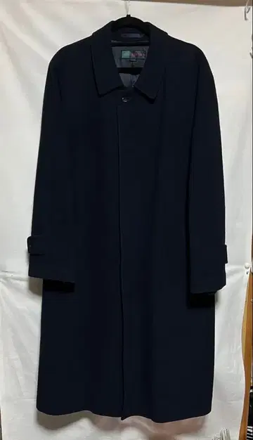 울 스텐카라 코트 네이비 다크 네이비 롱 코트 히요쿠 래글런 슬리브