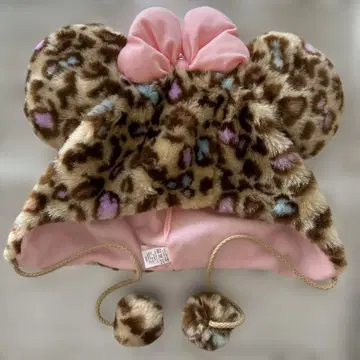 레오파드 무늬 귀도리 모자 58cm