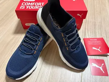 PUMA 스인 스니커즈 슬립온 타입 남녀 공용 네이비