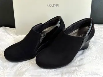 AKAISHI 아카이시 아치 피터 부티 사이드 지퍼 블랙 S