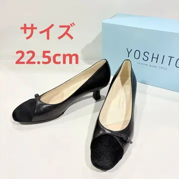 미사용 새상품 YOSHITO 요시토 펌프스 블랙 사이즈 22.5 힐 5