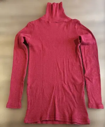 나카가와 마사시치 상점 면린넨 골지 터틀넥 리브 니트 풀오버