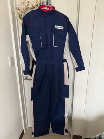 BRIDGESTONE 오버롤 LL 네이비 x 실버