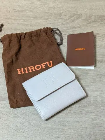 HIROFU 이단 접이식 지갑 아이보리