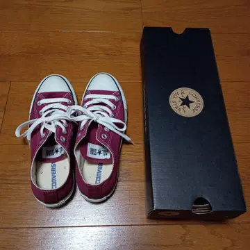 새상품급 CONVERSE ALL STAR 24.5cm 와인 레드