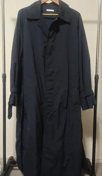 [ WYM LIDNM ] 나일론 워셔 사이드 슬릿 루즈 코트