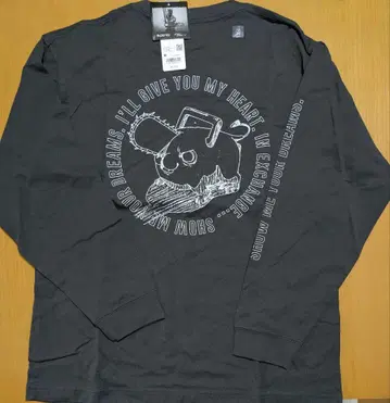 유니클로 x 체인소 맨 x 가와무라 코스케 포치타 긴팔 UT M