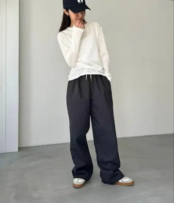 CANAL JEAN El mar NEW 코튼 이지 팬츠