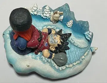 손오공과 스노의 겨울 장면 피규어 드라캅