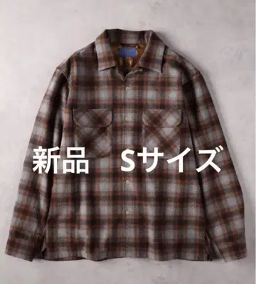 FJ 보드 셔츠 울 백넘버 브라운 옴브레 새상품 S 사이즈