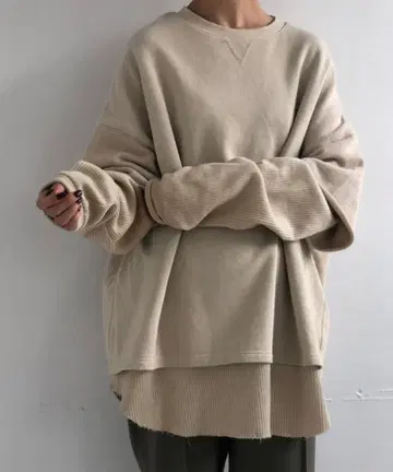 TODAYFUL Layered Cotton Sweat