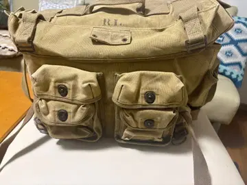 랄프 로렌 밀리터리 숄더백 카키 중고