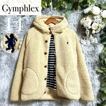 [ 새상품급 ] 짐플렉스 보아 싸개 버튼 후드 자켓 M