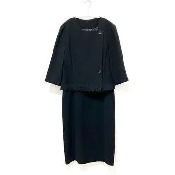 [ 새상품급 ] 상복 자켓 x 스커트 도킹 원피스 블랙스 정장 예복