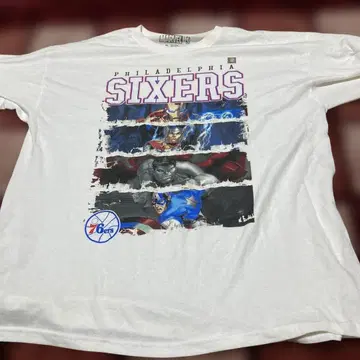 MARVEL 필라델피아 식서스 T셔츠 XL