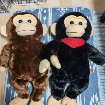 놀자! 침팬지 인형 2체 세트
