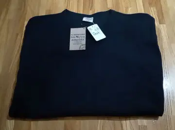 AVIREX 리브 긴팔 V넥 롱T 셔츠 블랙 L