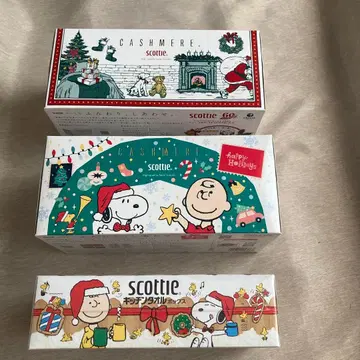 잡화(21) 스코티 크리스마스 패턴 스누피 주방 페이퍼 박스 티슈