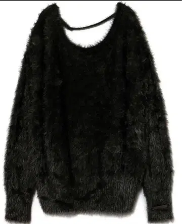 melt the lady 컷 아웃 백 오픈 니트