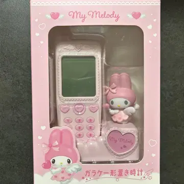 [ 새상품 미개봉 ] 산리오 휴대폰 모양 탁상시계 마이멜로디