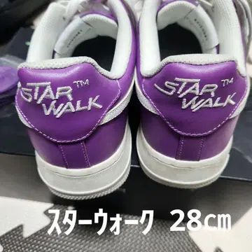 레어 STAR WALK 퍼플 스니커즈 28cm 여분 끈과 박스 포함