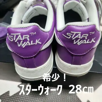 레어 STAR WALK 퍼플 스니커즈 28cm 여분 끈과 박스 포함