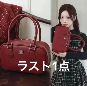 darich DD 로고 가죽 핸드백