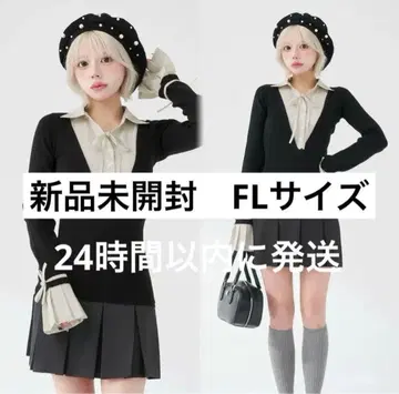 darich 셔츠 도킹 플리츠 미니 원피스