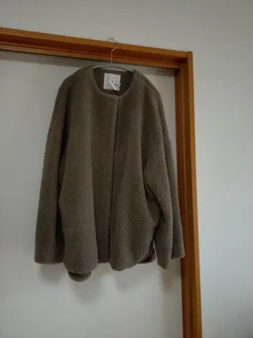 cloche 노카라 보아 자켓 코트