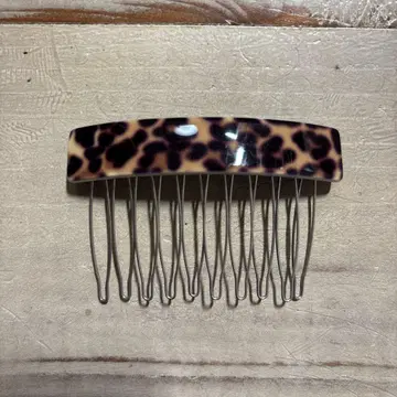 acca 헤어콤 헤어 액세서리 레오파드 무늬 레어템