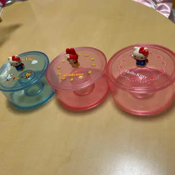 헬로키티 마이멜로디 3단 수납 용기