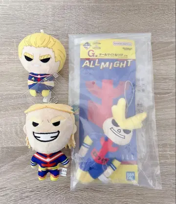 히로아카 올마이트 제일복권 키링 봉제 인형 마스코트 시마무라