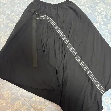 gomme 블랙 롱 스커트