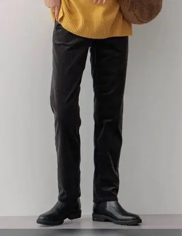 23구 DENIM 벨벳 스트레치 테이퍼드 팬츠 46