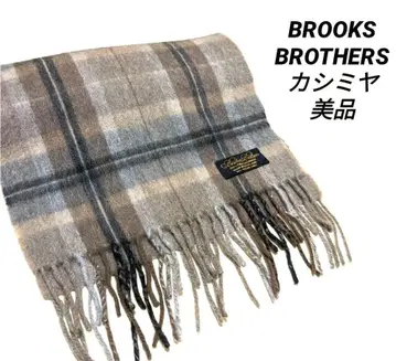 브룩스브라더스 캐시미어 머플러 체크 새상품급 캐시미어 스톨
