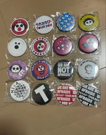 우카스카지 캔 배지 키링 묶음 판매