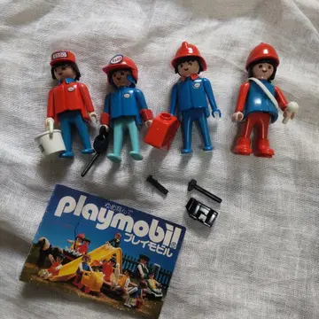 [레어 빈티지] 플레이모빌 4체 세트 미니 카탈로그 포함 벼룩시장