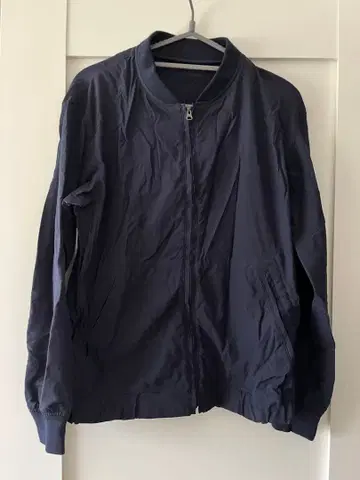 네이비 집업 점퍼