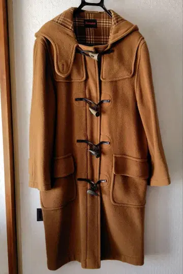 Brompton 캐시미어 블렌드 더플 코트 빈티지